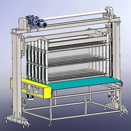 Accumulateur vertical de verre