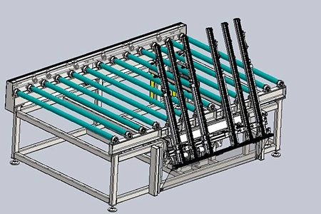 Convoyeur de déchargement incliné